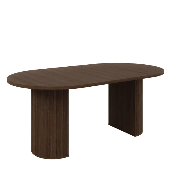 Masa Extensibila Ovalio, 100-144-188x100x75 h cm, Pal Melaminat/MDF, Stejar Dunin picture - 7