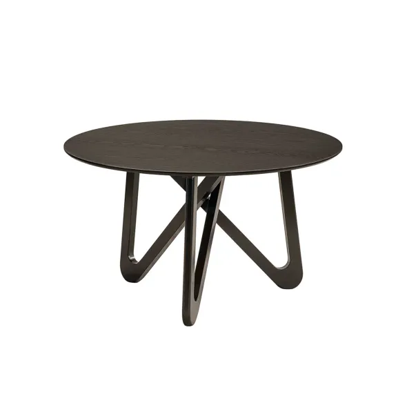 Masa Rotunda Wingo, Ø130x75 cm,  MDF Furniruit/Lemn de Cauciuc, Wenge picture - 1