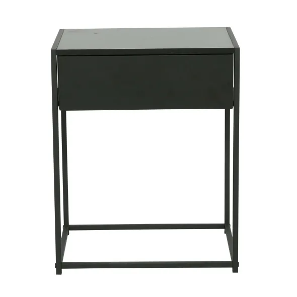 Noptiera Snoa 40x30x50 h cm, Metal/Pal Melaminat, Negru picture - 2