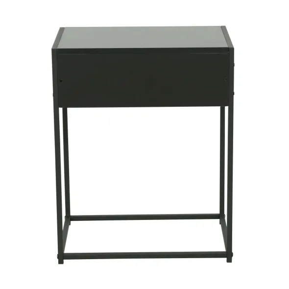 Noptiera Snoa 40x30x50 h cm, Metal/Pal Melaminat, Negru picture - 3