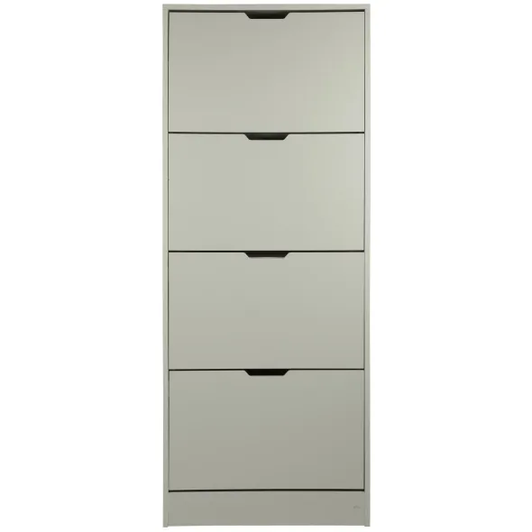 Pantofar Corry II, 4 sertare, 60x24x157 cm, Pal Melaminat/MDF, Gri Mat picture - 1