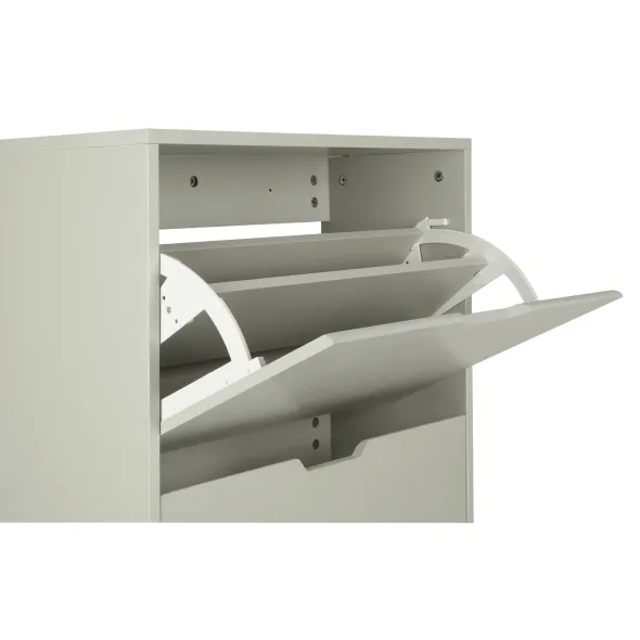 Pantofar Corry II, 4 sertare, 60x24x157 cm, Pal Melaminat/MDF, Gri Mat picture - 4