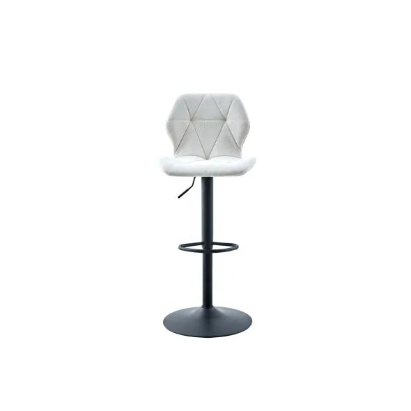 Scaun de Bar Zlin, 42x52x94.5-115.5 cm, Stofa Crem picture - 2