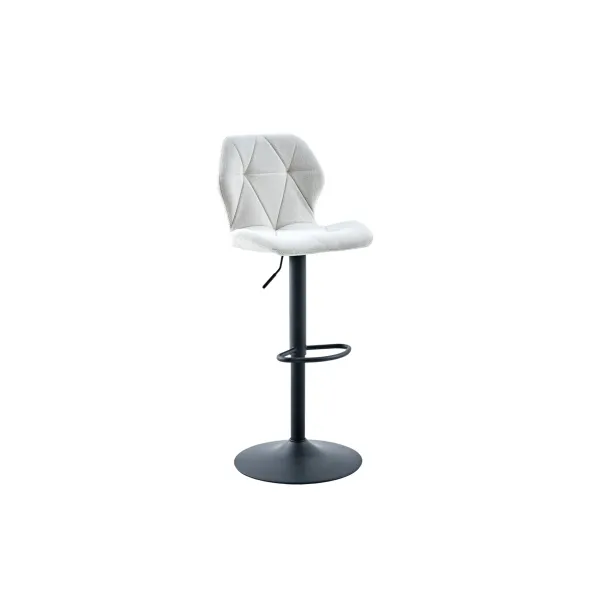Scaun de Bar Zlin, 42x52x94.5-115.5 cm, Stofa Crem picture - 1