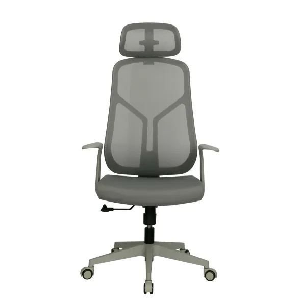 Scaun de Birou Axis, 67.5x69x119-127 CM, Baza Nylon, Mesh Gri picture - 4