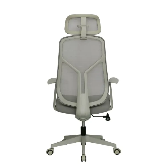 Scaun de Birou Axis, 67.5x69x119-127 CM, Baza Nylon, Mesh Gri picture - 5