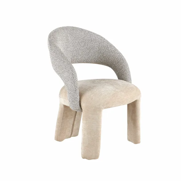 Scaun Echo B, 61x58x81.5 h cm, Stofa Beige/Gri picture - 1