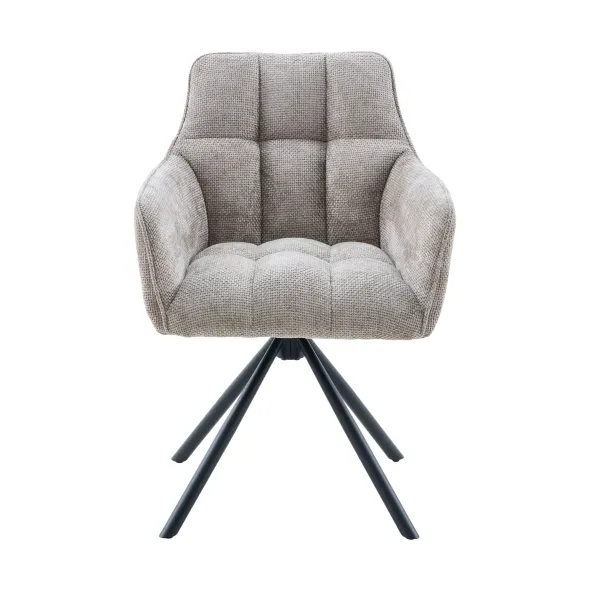 Scaun Eton, 57.5x61x84 h cm, Stofa Beige picture - 2