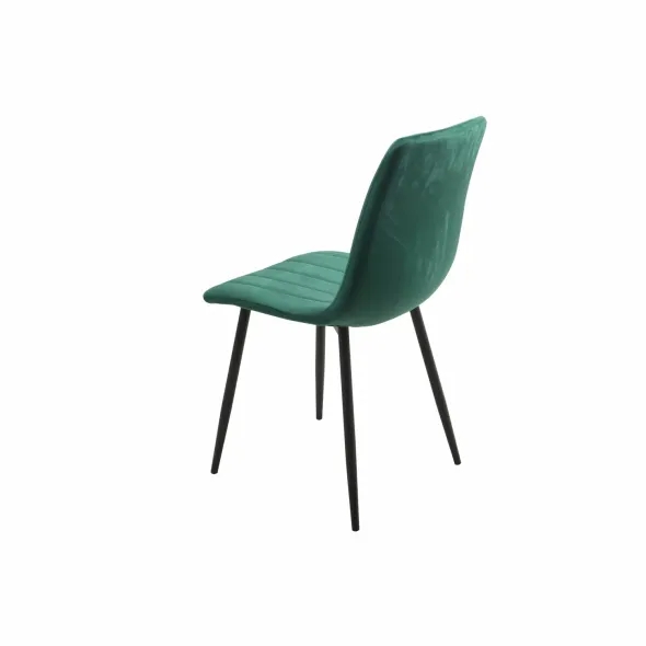 Scaun Isma,  44x55x87.5 h cm, Catifea, Verde Inchis picture - 4