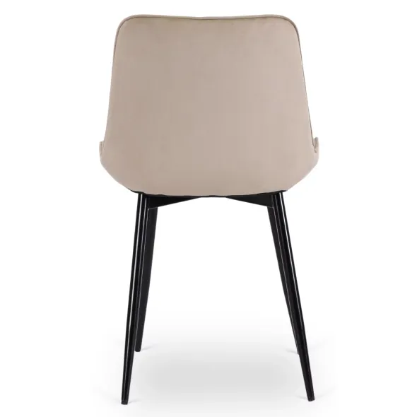 Scaun Kortina, 51.5x55x85 h cm, Catifea Beige picture - 5