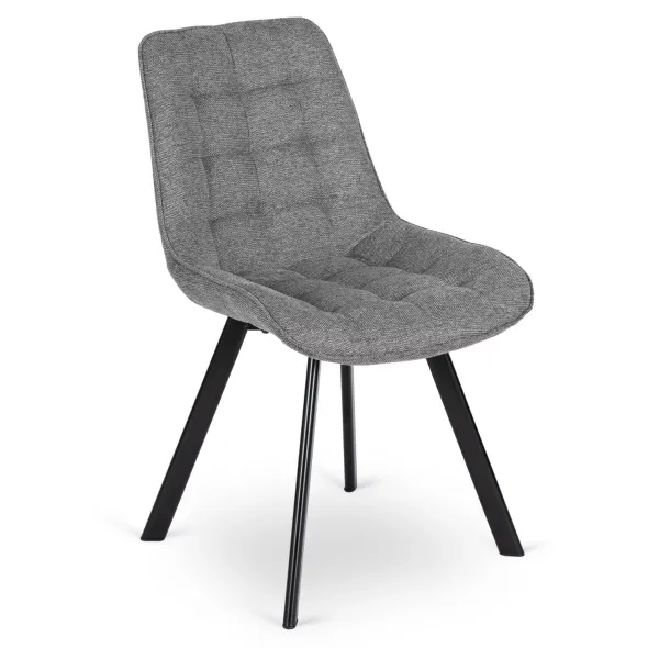 Scaun Rivulus 2, 53x59x87 h cm, Stofa Gri picture - 1