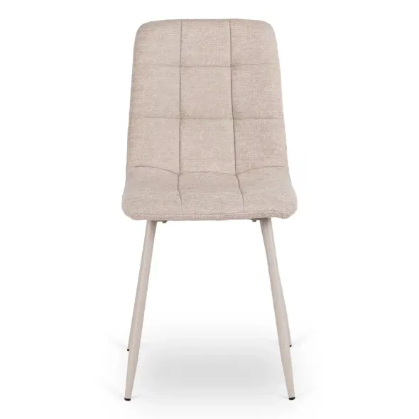 Scaun Saltburn, 43x52x90.5 h cm, Picior Metalic Casmir/Stofa Beige picture - 3