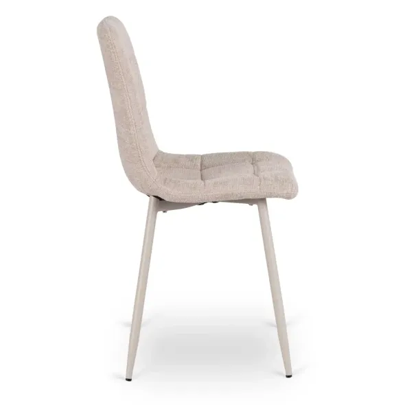 Scaun Saltburn, 43x52x90.5 h cm, Picior Metalic Casmir/Stofa Beige picture - 4