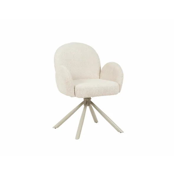 Scaun Velora, 62x58x83 h cm, Stofa Beige picture - 2