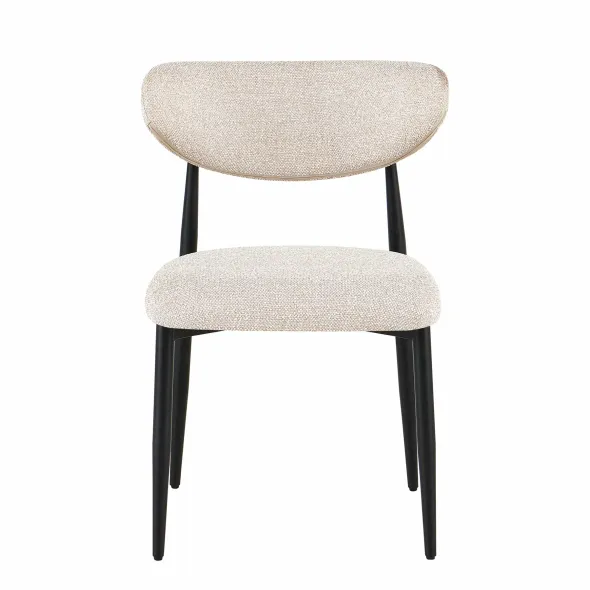 Scaun Zenith, 54x53x80 h cm, Structura Metalica/Stofa Beige picture - 2