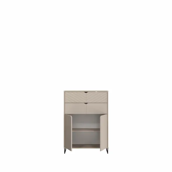 Set Living Caseres TYP33+TYP51+TYP01, 2 Usi + 2 Sertare, 287x38x184 h cm, Pal Melaminat/MDF, Casmir picture - 5