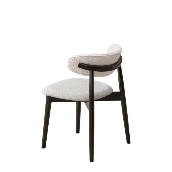 Set Masa Ruby cu 4 Scaune Zola, Ø120x75 cm,  MDF Furniruit/Lemn de Cauciuc, Wenge picture - 7
