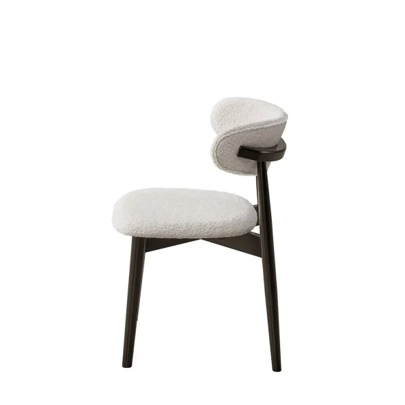 Set Masa Wingo cu 4 Scaune Zola, Ø130x75 cm,  MDF Furniruit/Lemn de Cauciuc, Wenge picture - 6