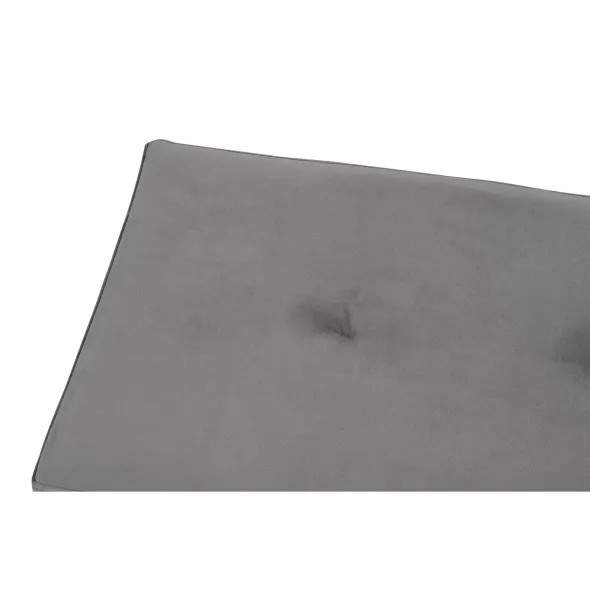Taburet Moza, 100x34x43 h cm, Stofa, Negru/Gri picture - 5