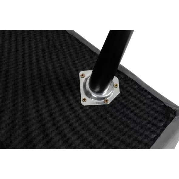 Taburet Moza, 100x34x43 h cm, Stofa, Negru/Gri picture - 7