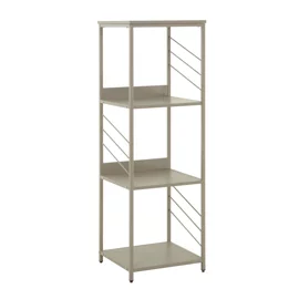 Raft Carti Larvik A, 40x40x124 CM, Metal/Pal Melaminat, Taupe