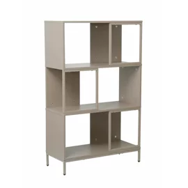 Raft Carti Lund A, 70x30x113 CM, Metal/Pal Melaminat, Taupe