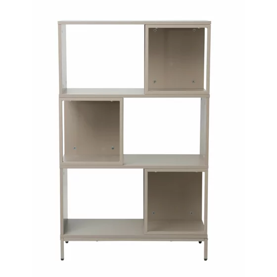 Raft Carti Lund A, 70x30x113 CM, Metal/Pal Melaminat, Taupe picture - 2