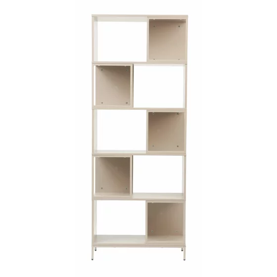 Raft Carti Lund B, 70x30x180 CM Metal/Pal Melaminat, Taupe picture - 2