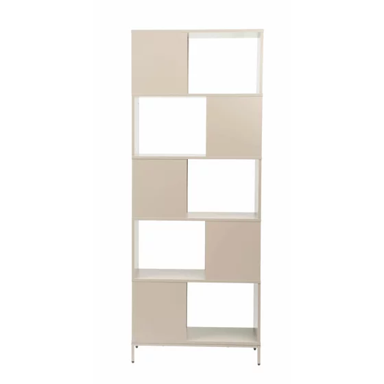 Raft Carti Lund B, 70x30x180 CM Metal/Pal Melaminat, Taupe picture - 4