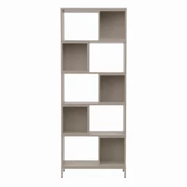 Raft Carti Lund B, 70x30x180 CM Metal/Pal Melaminat, Taupe