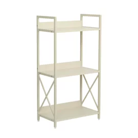 Raft Carti Stora A, 51x30x98 CM, Metal/Pal Melaminat, Cream