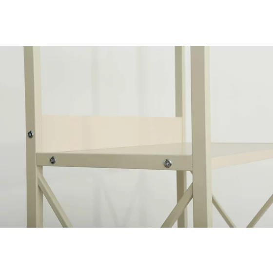 Raft Carti Stora B, 51x30x177 CM, Metal/Pal Melaminat, Cream picture - 3