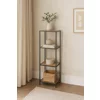 Raft Pentru Carti si Decoratiuni Arcana 4, 37x35x120 h cm, Metal/Pal Melaminat, Negru/Stejar picture - 2
