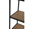 Raft Pentru Carti si Decoratiuni Arcana 400275, 77x35x185 h cm, Metal/Pal Melaminat, Negru/Stejar picture - 4