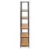 Raft Pentru Carti si Decoratiuni Arcana 400375, 135x35x185 h cm, Metal/Pal Melaminat, Negru/Stejar picture - 3