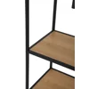 Raft Pentru Carti si Decoratiuni Arcana 400375, 135x35x185 h cm, Metal/Pal Melaminat, Negru/Stejar picture - 4