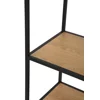 Raft Pentru Carti si Decoratiuni Arcana 400475, 114x35x185 h cm, Metal/Pal Melaminat, Negru/Stejar picture - 5