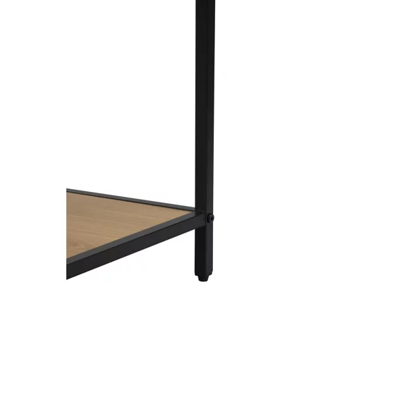 Raft Pentru Carti si Decoratiuni Arcana 400875, 77x35x114 h cm, Metal/Pal Melaminat, Negru/Stejar picture - 7