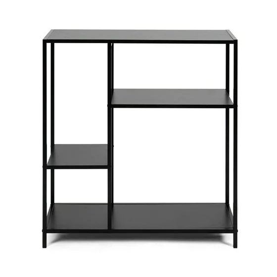 Raft Pentru Carti si Decoratiuni Arcana 400980, 80x30x86 h cm, Metal/Pal Melaminat, Negru picture - 3