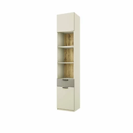 Regal Modern 2D1S/45, 45x40x230 cm, Ecru/Stejar Navarra