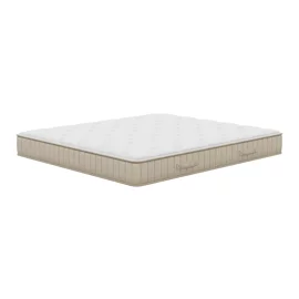 Saltea Quemi, 5 Zone Cu Arcuri Impachetate Individual + Memory Gel, 140x200 cm, 23 cm Grosime, Duritate Medie