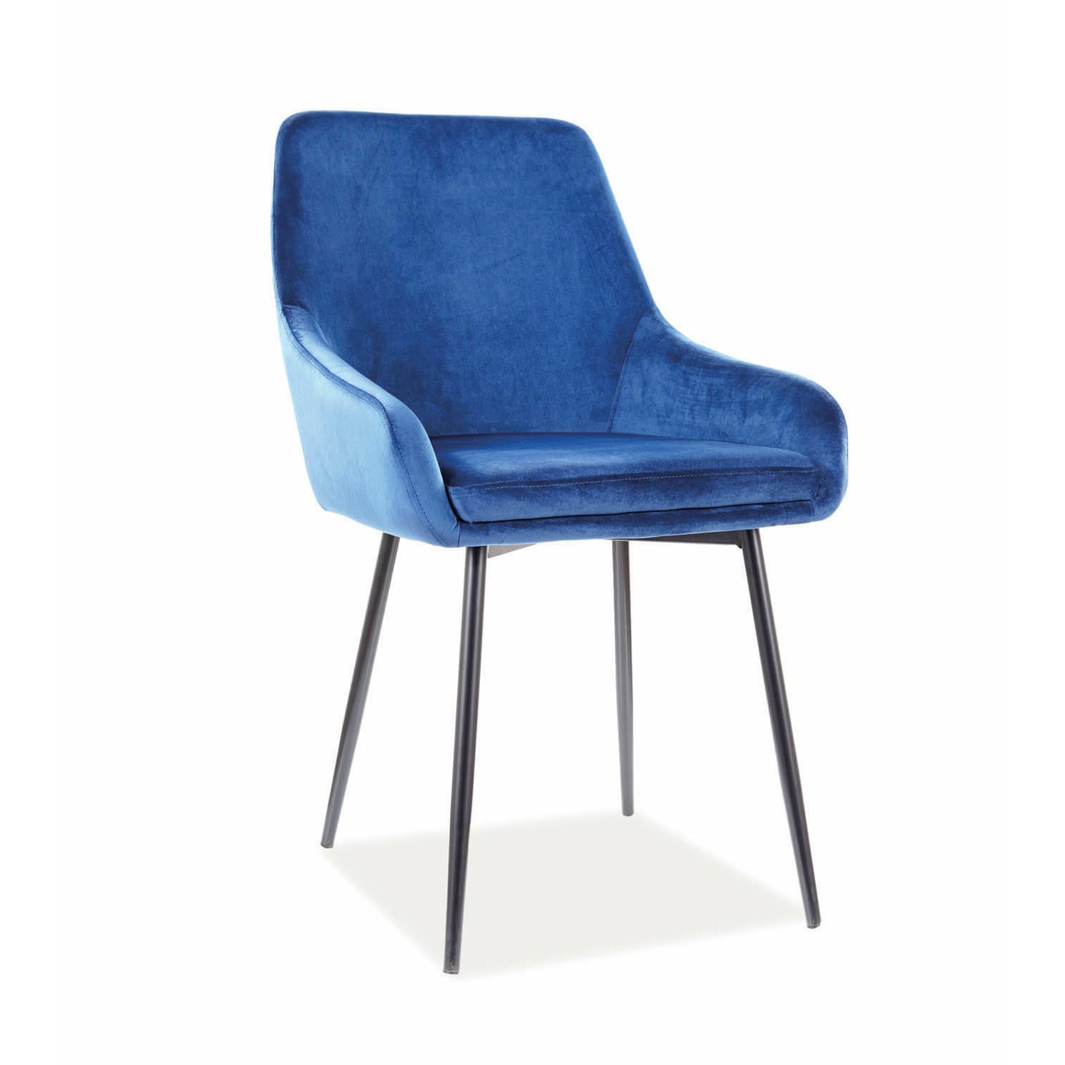 Scaun albi velvet albastru