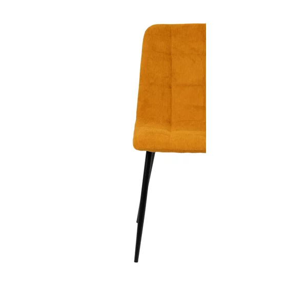 Scaun Aria, 45x54x87 cm, Metal/Stofa Raita, Curry picture - 6