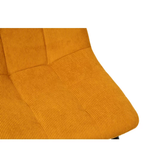 Scaun Aria, 45x54x87 cm, Metal/Stofa Raita, Curry picture - 7