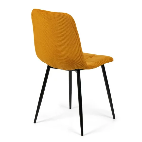 Scaun Aria, 45x54x87 cm, Metal/Stofa Raita, Curry picture - 3