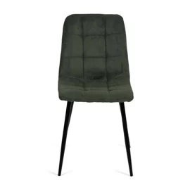 Scaun Aria, 45x54x87 cm, Metal/Stofa Raita, Verde Olive