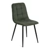 Scaun Aria, 45x54x87 cm, Metal/Stofa Raita, Verde Olive picture - 1