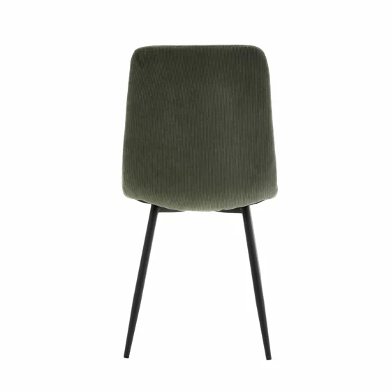 Scaun Aria, 45x54x87 cm, Metal/Stofa Raita, Verde Olive picture - 6
