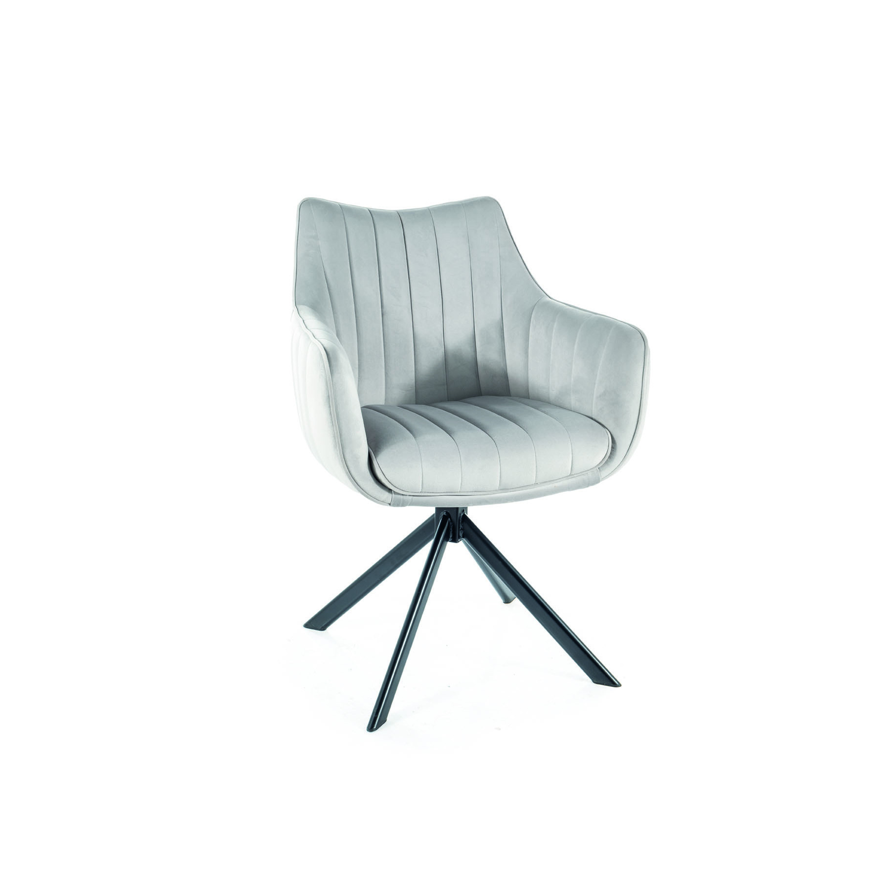 Scaun azalia, 61x58x86 cm, gri deschis