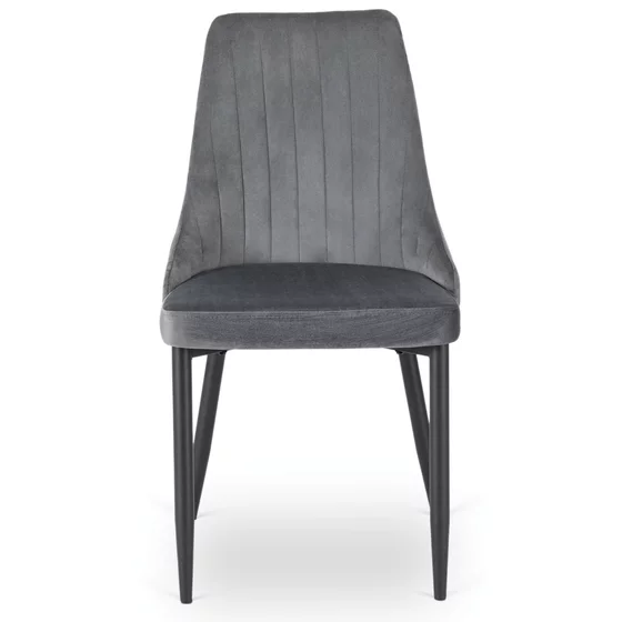 Scaun Badu, 53x59x87 H CM, Structura metalica, Gri/Negru picture - 3